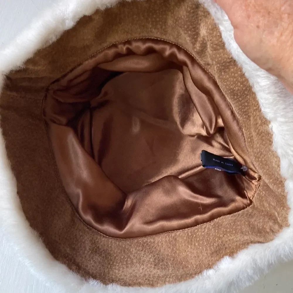 Wilson’s Genuine Leather With Faux Fur Trim Kids Bucket Hat